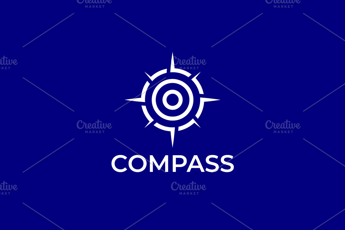 Modern Compass Logo, a Branding & Logo Template by kurostd