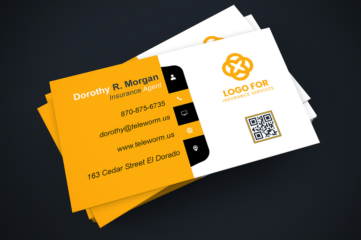 Standard Layout Business Card PSD preview 2