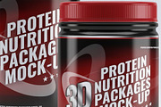 Sport Nutrition Packages Mock-Up, a Packaging Mockup by DesignRushMarket (Thumbnail 7 of 7)