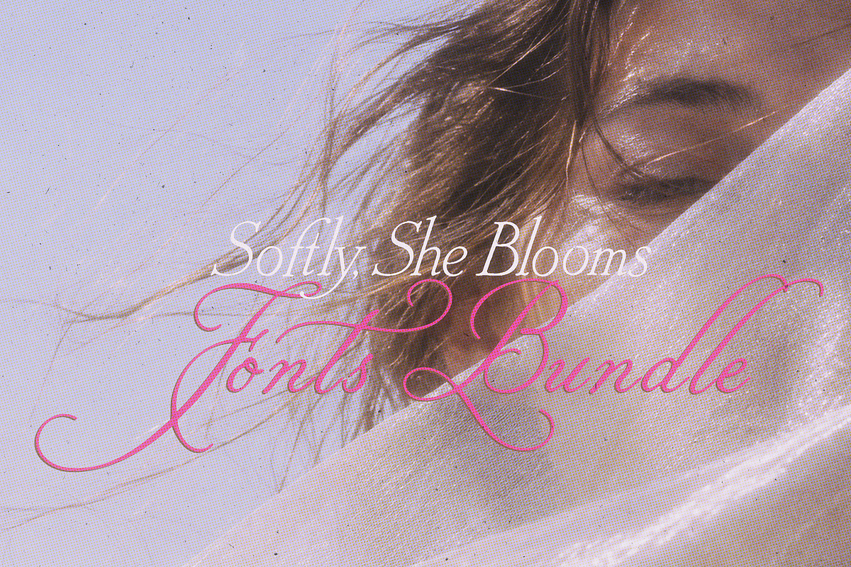 Softly, She Blooms - Fonts Bundle, a Handwritten Font by Lilithcollageart (Photo 6 of 15)