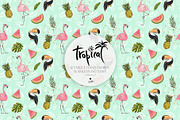 Hawaii Tropical Seamless Patterns, a Pattern Graphic by KaramfilaS (Thumbnail 8 of 17)