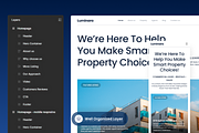Luminara - Real Estate Agency, a Landing Page Template by SLAB! Design (Thumbnail 2 of 5)