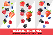 Falling berries, an Object Graphic by Fruits+Veggies (Thumbnail 1 of 5)