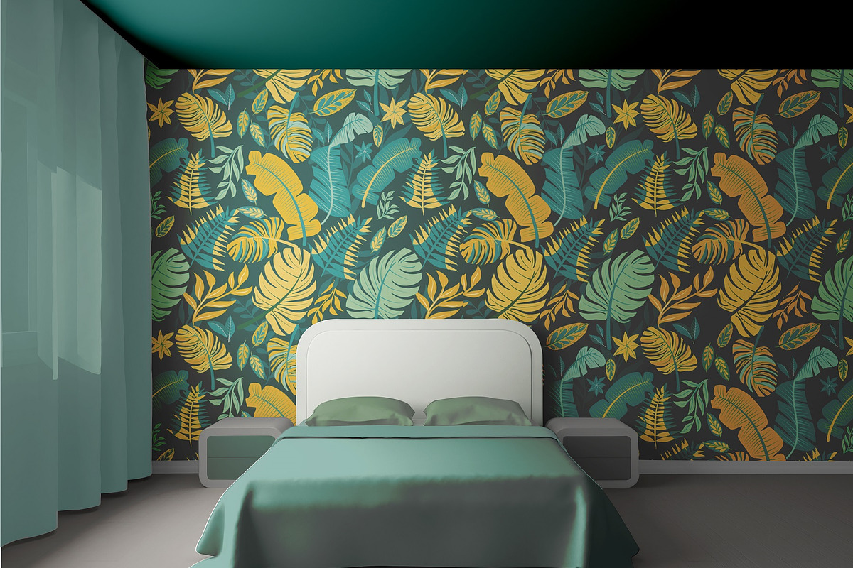 TROPICAL LEAVES Vector Patterns, a Pattern Graphic by Madebyia (Photo 10 of 10)