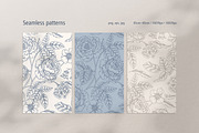 Floral / Seamless patterns, a Pattern Graphic by PatrushevaYana (Thumbnail 8 of 10)