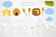 Cute Honey Bee Clipart, a Food Illustration by LukaJreym (Thumbnail 3 of 10)