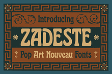 Zadeste - Art Nouveau Fonts
