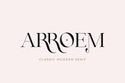 Arroem - Serif Display Font, a Serif Font by Vesvocrea (Thumbnail 1 of 15)