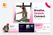 Yoga Course Introduction Powerpoint, a Presentation Template by Eklip Studio (Thumbnail 1 of 6)