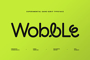 Wobble - Sans Serif Typeface Font, a Sans Serif Font by Flawless And Co (Thumbnail 1 of 10)