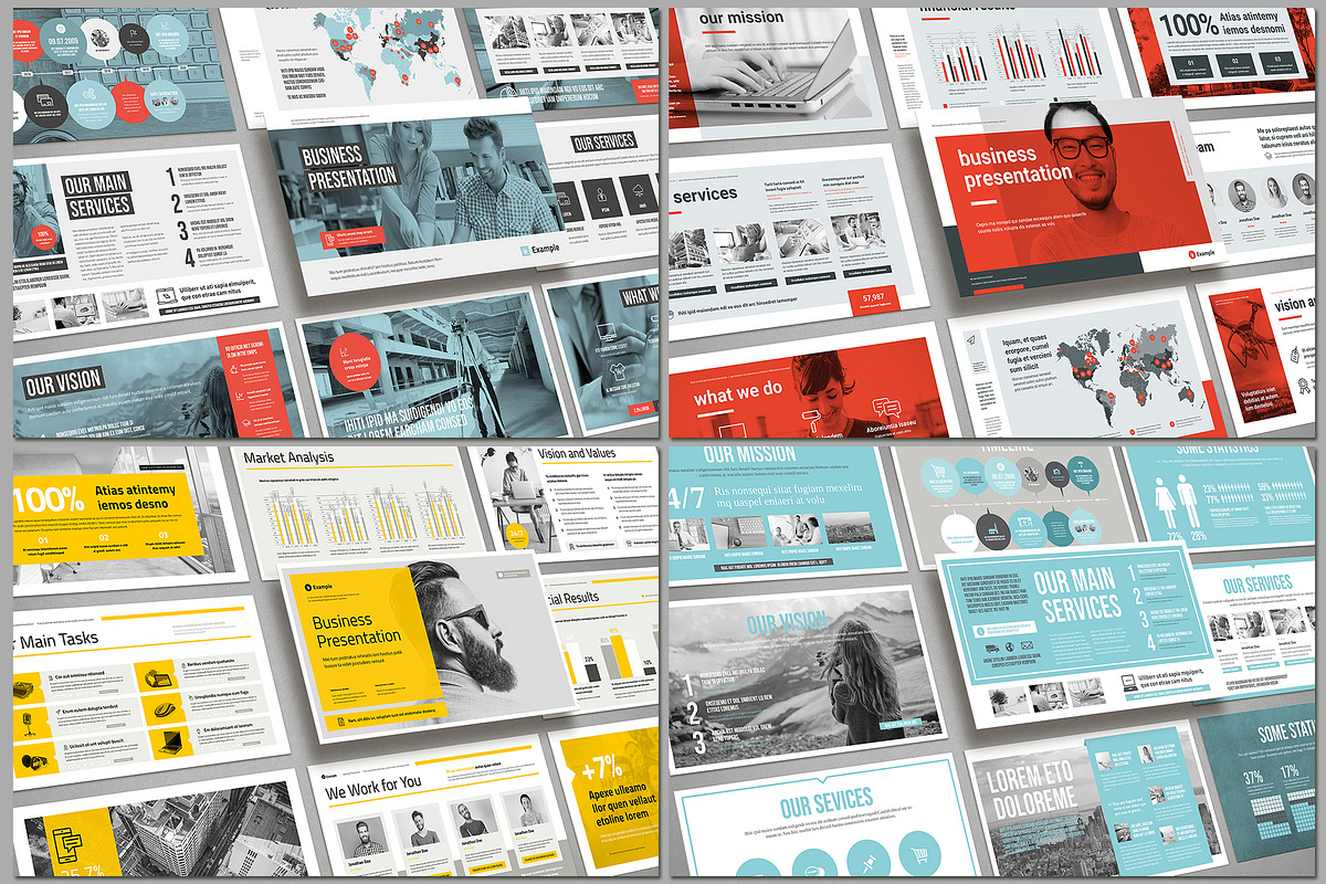 PowerPoint Presentation Bundle, a Presentation Template by TypoEdition