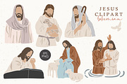 Christian cliparts bundle, a Person Illustration by ⋒DesignECShop⋒ (Thumbnail 2 of 9)