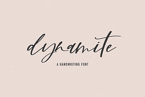 Dynamite Script Font