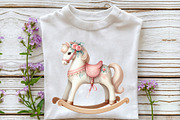 Blush Pink Ivory Baby Nursery Clipar, an Illustration by Rose Art (Thumbnail 4 of 7)