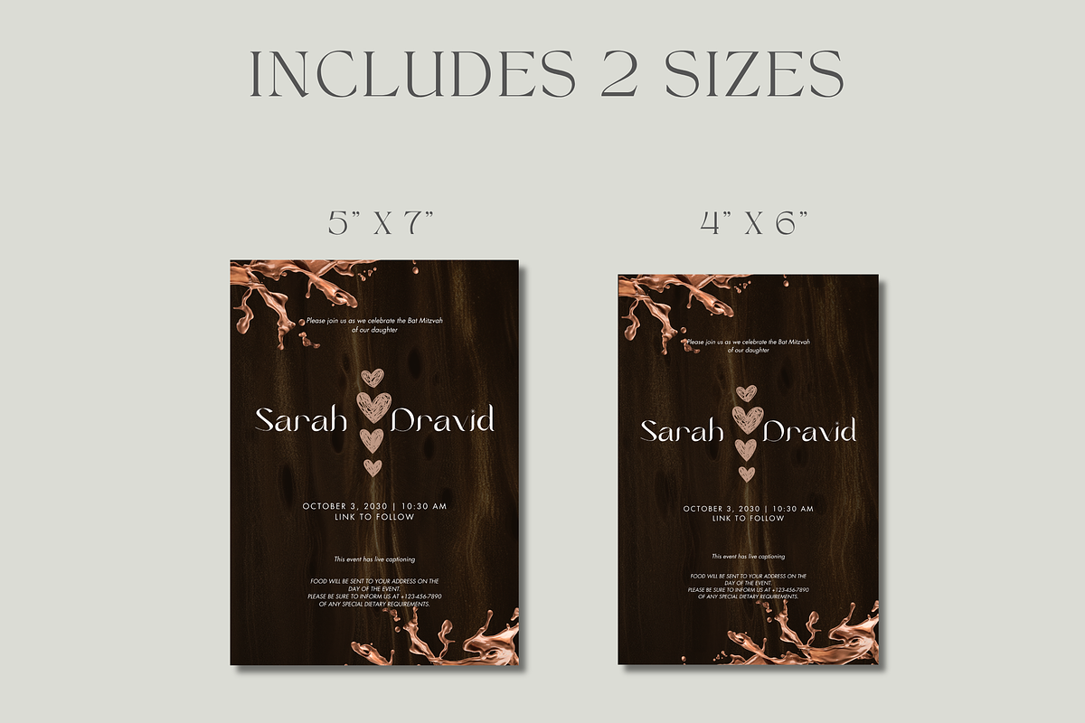 Chocolate Theme Wedding Invitation, an Invitation Template by InvitingStorys (Photo 7 of 12)