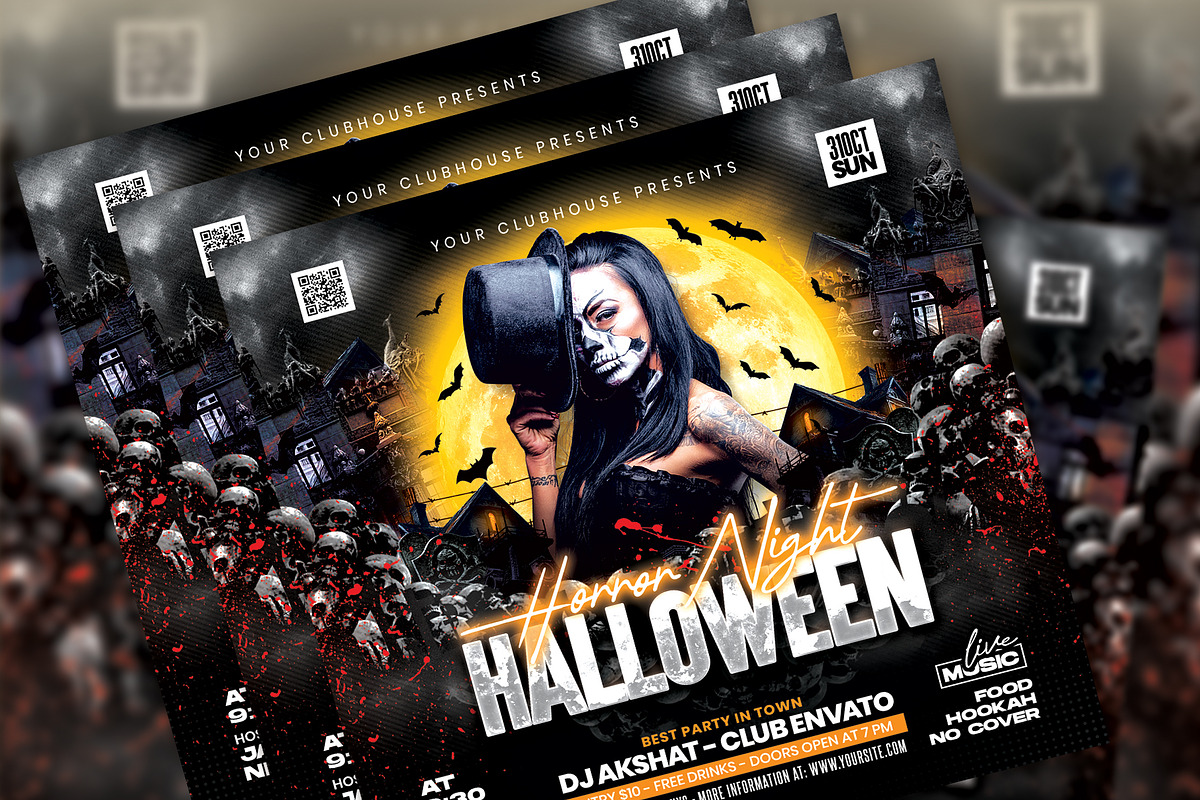 Halloween Flyer, a Templates & Theme by MithilaCreation (Photo 5 of 6)