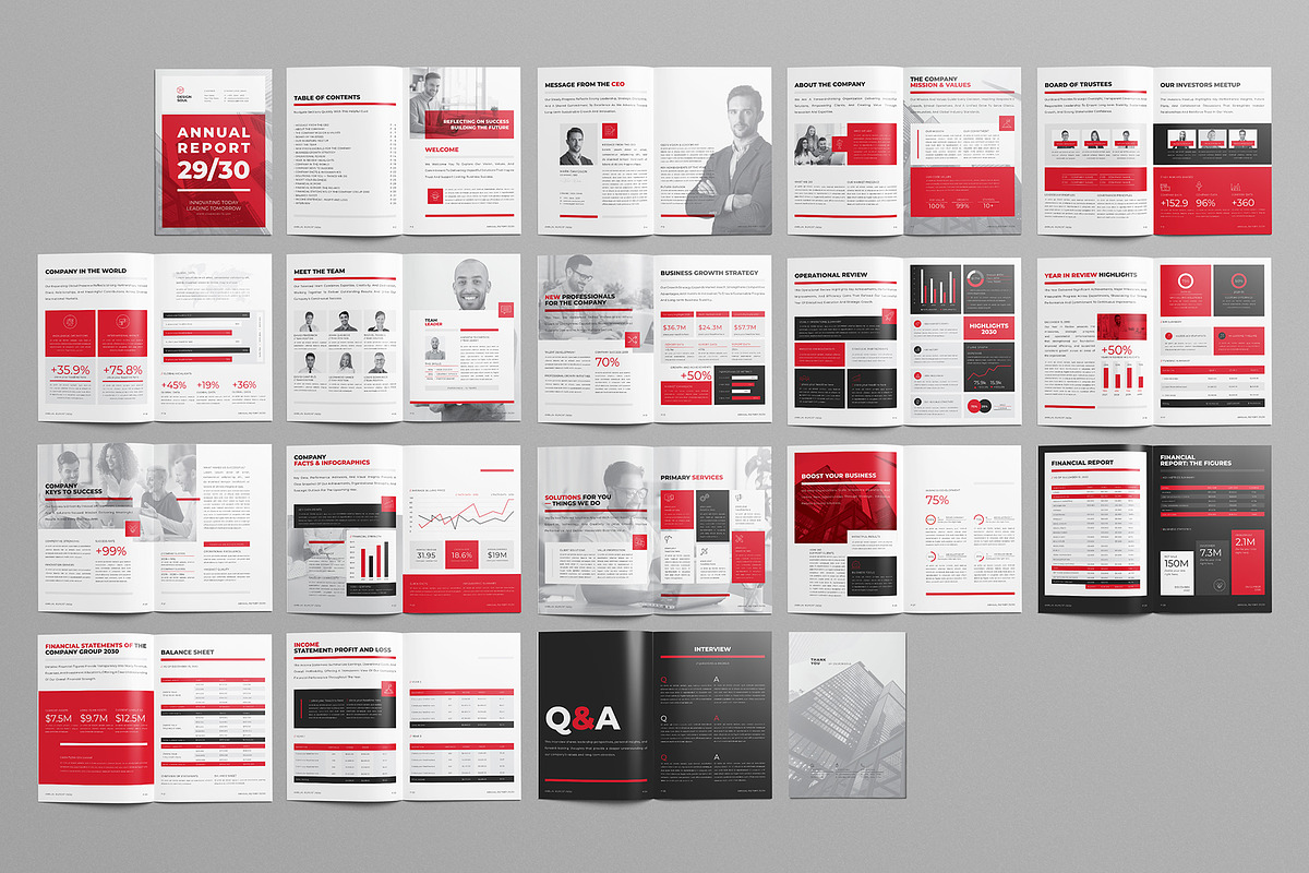 Annual Report Template, a Brochure Template by Designsoul14 (Photo 4 of 15)