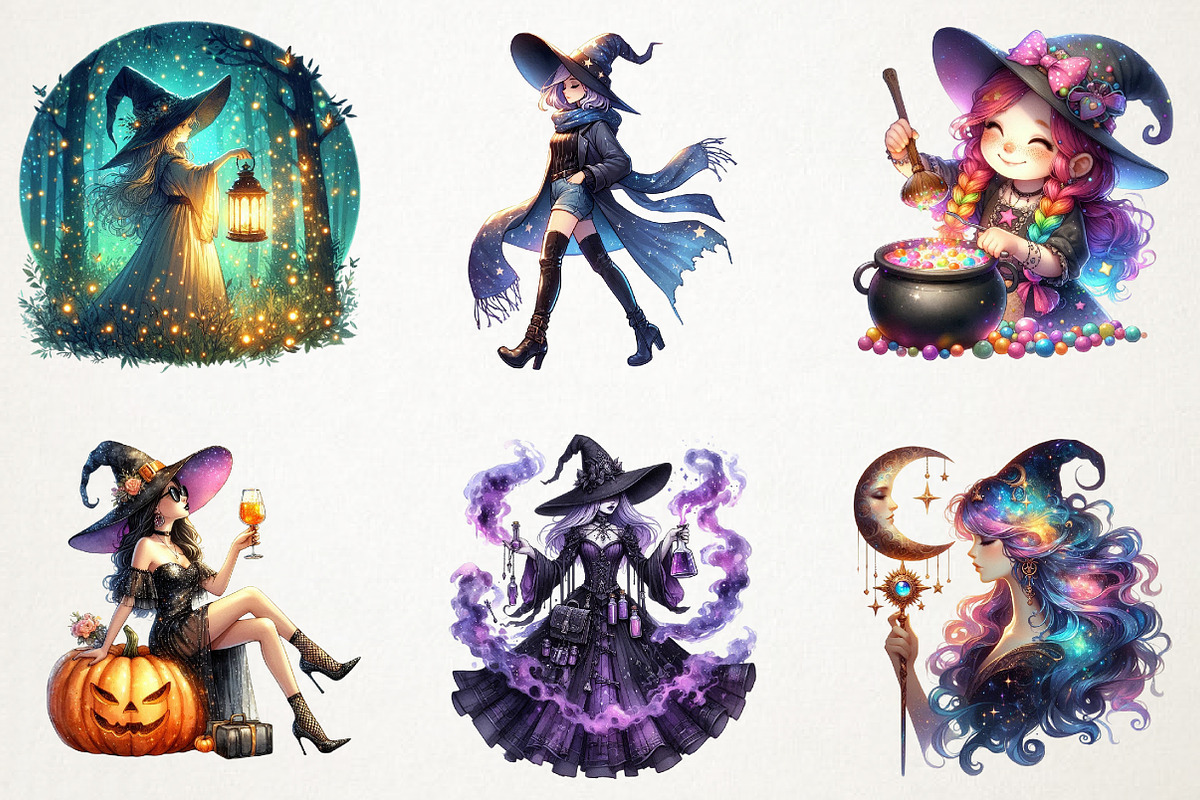 Halloween Witch Sublimation, an Illustration by RobertsArt (Photo 6 of 7)