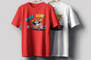 T Shirt Design Layout, a Stationery Template by MightyDesign