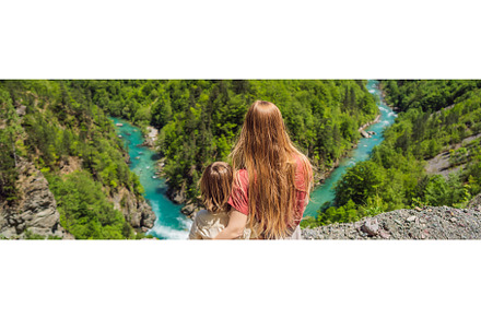 BANNER, LONG FORMAT Mom and son, a Nature Photo by Elizaveta Galitskaya