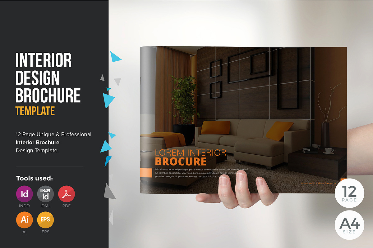 Interior Brochure Template V1, a Brochure Template by JanySultana (Photo 1 of 15)