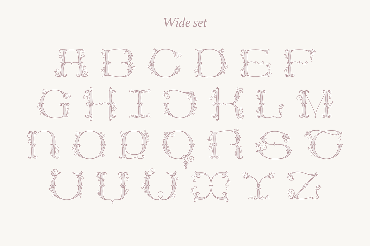 Wedding Calligraphy font family, a Serif Font by kaer_shop (Photo 7 of 11)