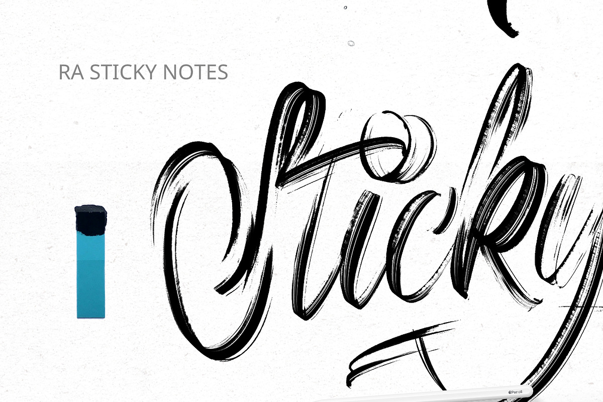 Without Lettering Brushes. Procreate, a Brush Add-On by Diacritics (Photo 4 of 15)