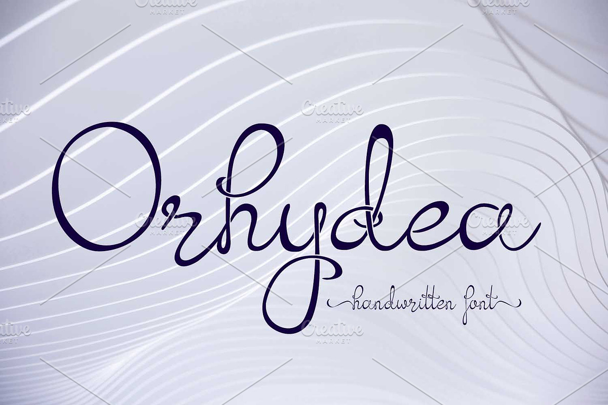 Orhydea, a Script Font by Digital Typeface Studio (Photo 1 of 10)