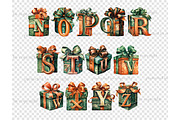 Gift Box Alphabet | Happy Birthday, a Decorative Illustration by GlamArtZhanna (Thumbnail 5 of 5)