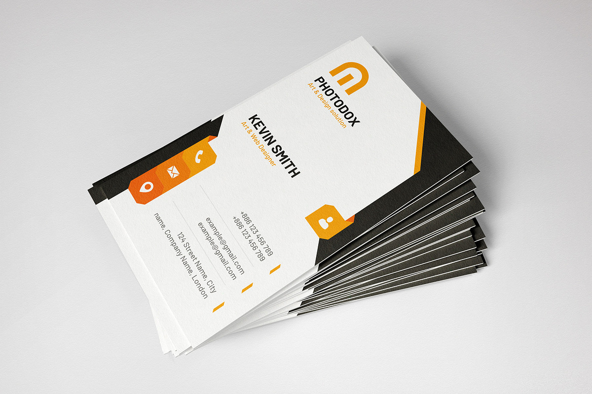 Vertical Business Card, a Business Card Template by PicoartBd (Photo 3 of 3)