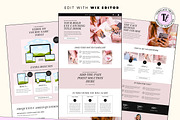 Pink Wix Editor Sales Page Template, a Wix Template by Template Twist Shop (Thumbnail 2 of 10)