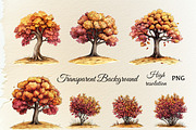 Watercolor Autumn animals set, a Seasonal Illustration by ZabolotnaArt (Thumbnail 6 of 13)