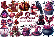 Burgundy & Halloween Sublimation, an Illustration by Dream Creation (Thumbnail 1 of 4)