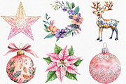 Watercolor Grandmillennial Christmas, an Illustration by Canvas Craft (Thumbnail 2 of 8)