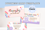 Rainbow Business Card Canva Template, a Business Card Template by Summit Avenue (Thumbnail 7 of 7)
