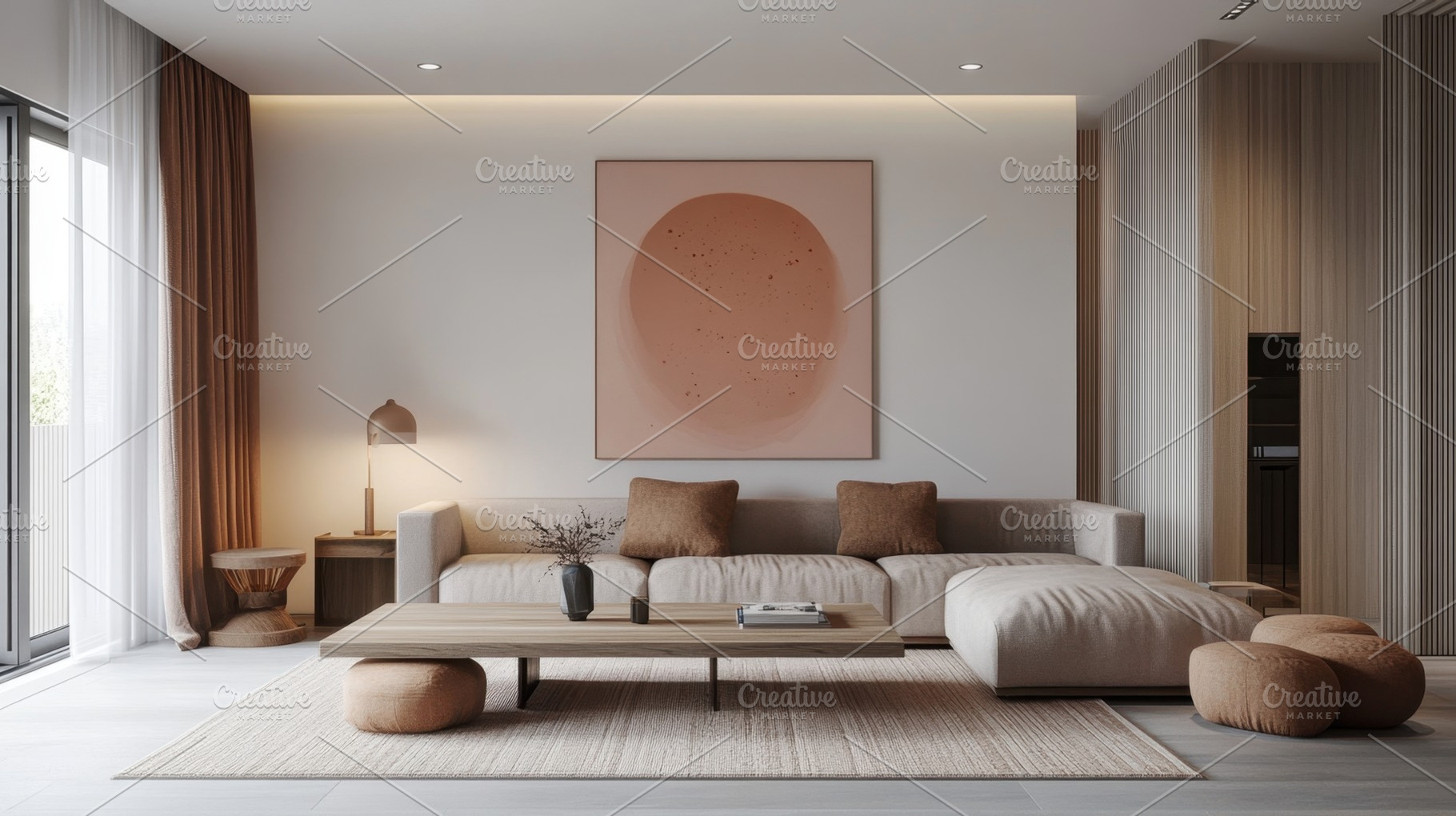 Minimalist modern living room, a Photo by Beautiful things