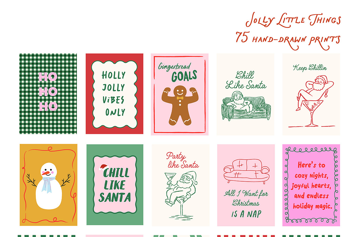 Fun Quirky Christmas Posters, a Background Graphic by Essentially Nomadic (Photo 10 of 12)