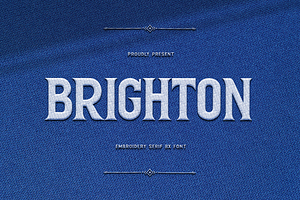 Brighton - Embroidery Serif BX Font, a Serif Font by overlaytemplates