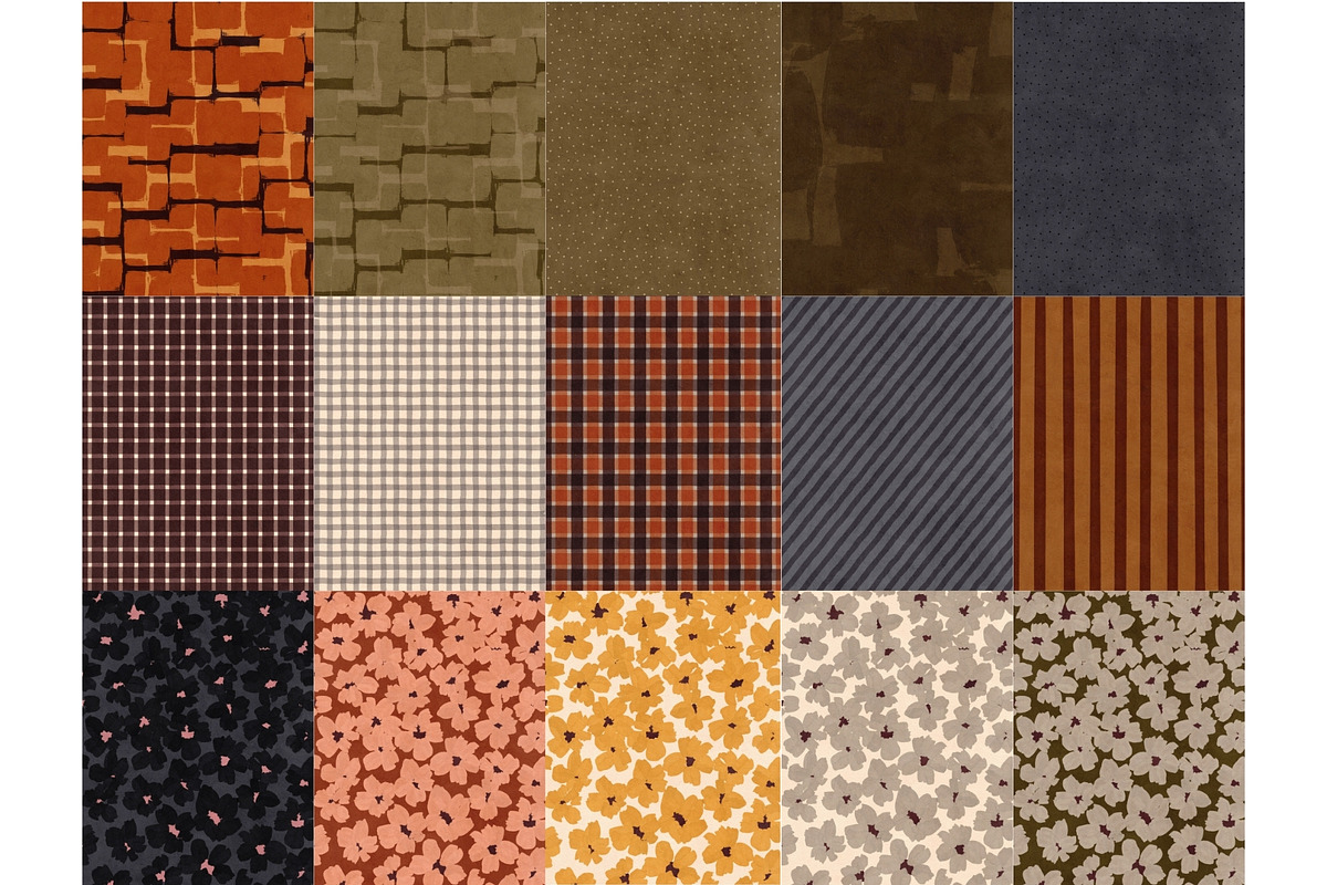 100 Hand-Drawn Autumn Backgrounds, a Background Graphic by PaperJamLab (Photo 8 of 16)