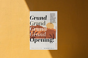 Boho Grand Opening Poster Template, a Poster Template by Bizz_District_Studio (Thumbnail 1 of 2)
