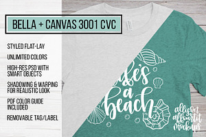Editable Colors Bella Canvas Mockup