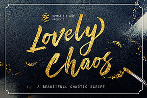 LovelyChaos Rough Brush Script