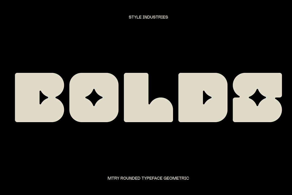 Mtry - Geometric Experimental, a Sans Serif Font by Marvadesign (Photo 6 of 10)
