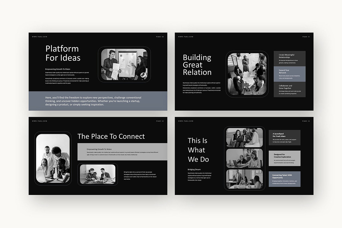 Taka : Pitch Deck Kit Powerpoint, a Presentation Template by Punkl Camp (Photo 11 of 16)