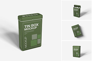 Tin Box Mockup, a Product Mockup by MrLetters