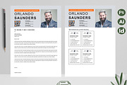 Clean Resume / InDesign CV Template, a Resume Template by Attractive Resume (Thumbnail 2 of 3)