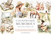 Countryside Memories, a Decorative Illustration by PeDe Designs (Thumbnail 1 of 15)