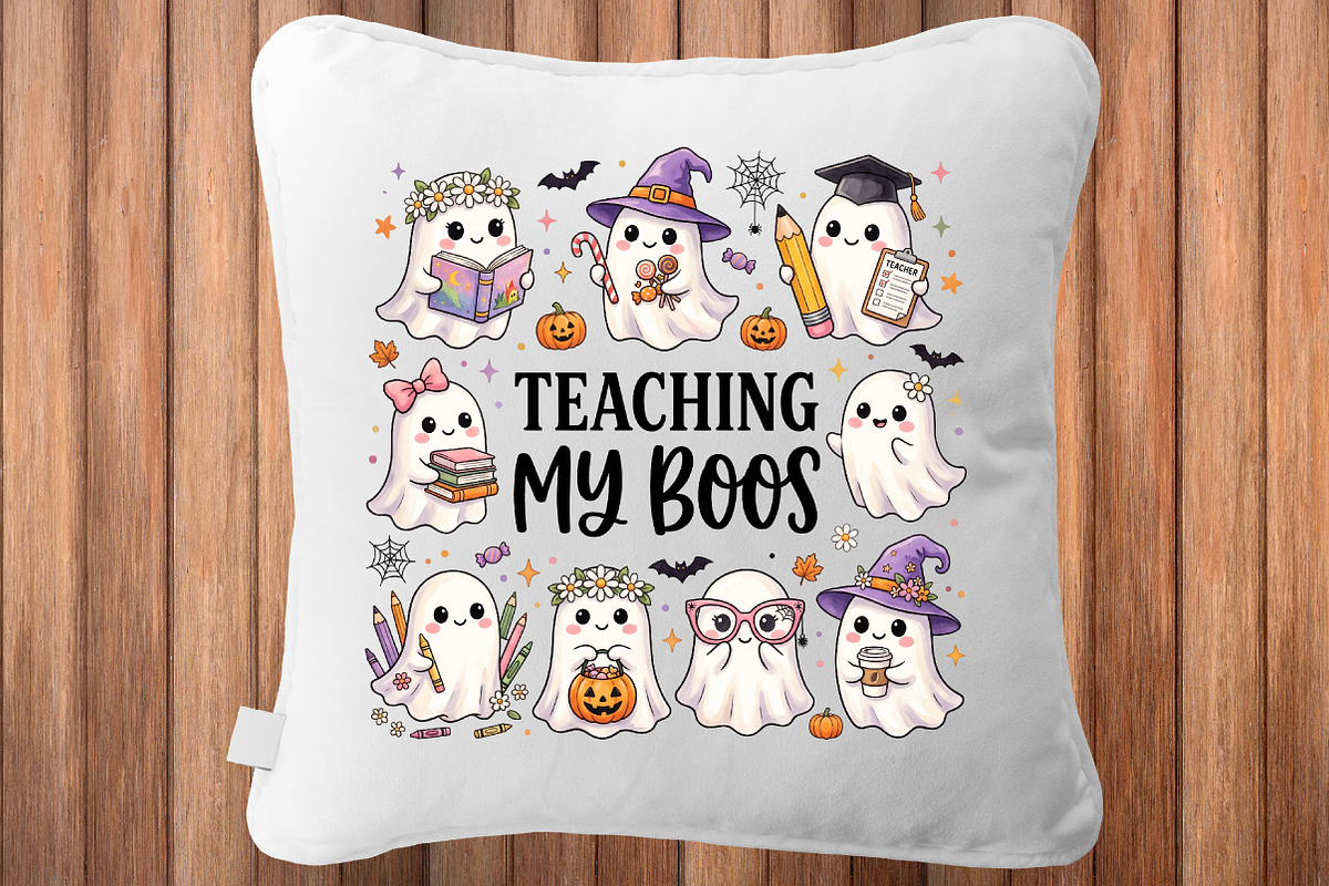 Teaching My Boos Halloween PNG, a Seasonal Illustration by CraftArtStudio (Photo 4 of 4)