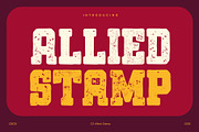 CS Allied Stamp, a Slab Serif Font by Craft Supply Co. (Thumbnail 1 of 8)