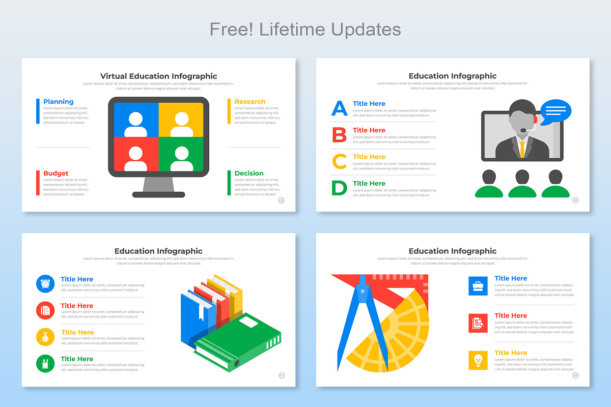 Education Infographic Google Slide, a Templates & Theme by Mighty-Slide (Photo 3 of 8)